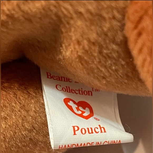 Ty Beanie Babies Pouch The Kangaroo w/ baby kanga PVC Pellets RARE Retired - Picture 10 of 10